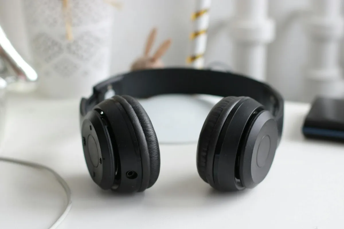 Audio equipment on a desk